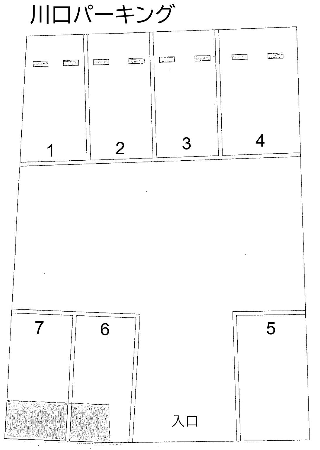 川口パーキングの駐車配置図