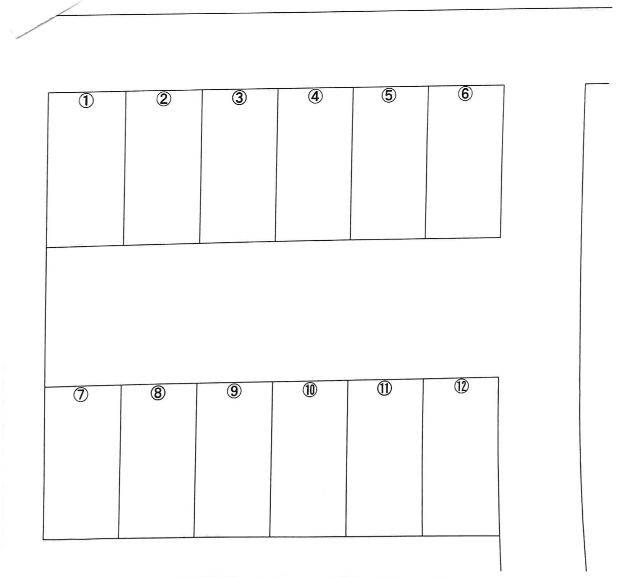 鷹見台パーキングの駐車配置図