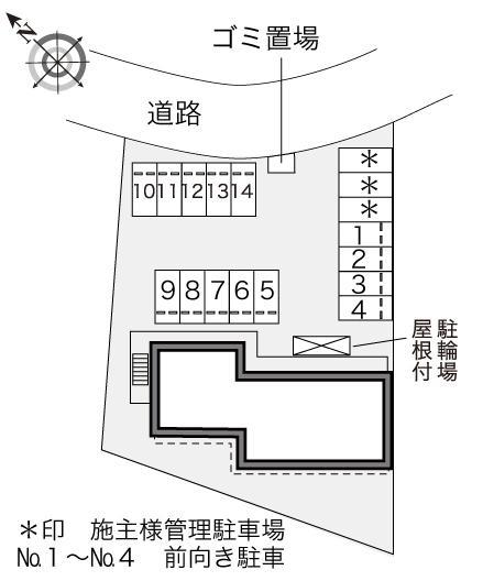 サンシャイン(24726)の駐車配置図