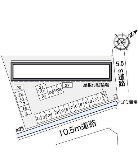 ミラクⅡ(37170)の駐車配置図