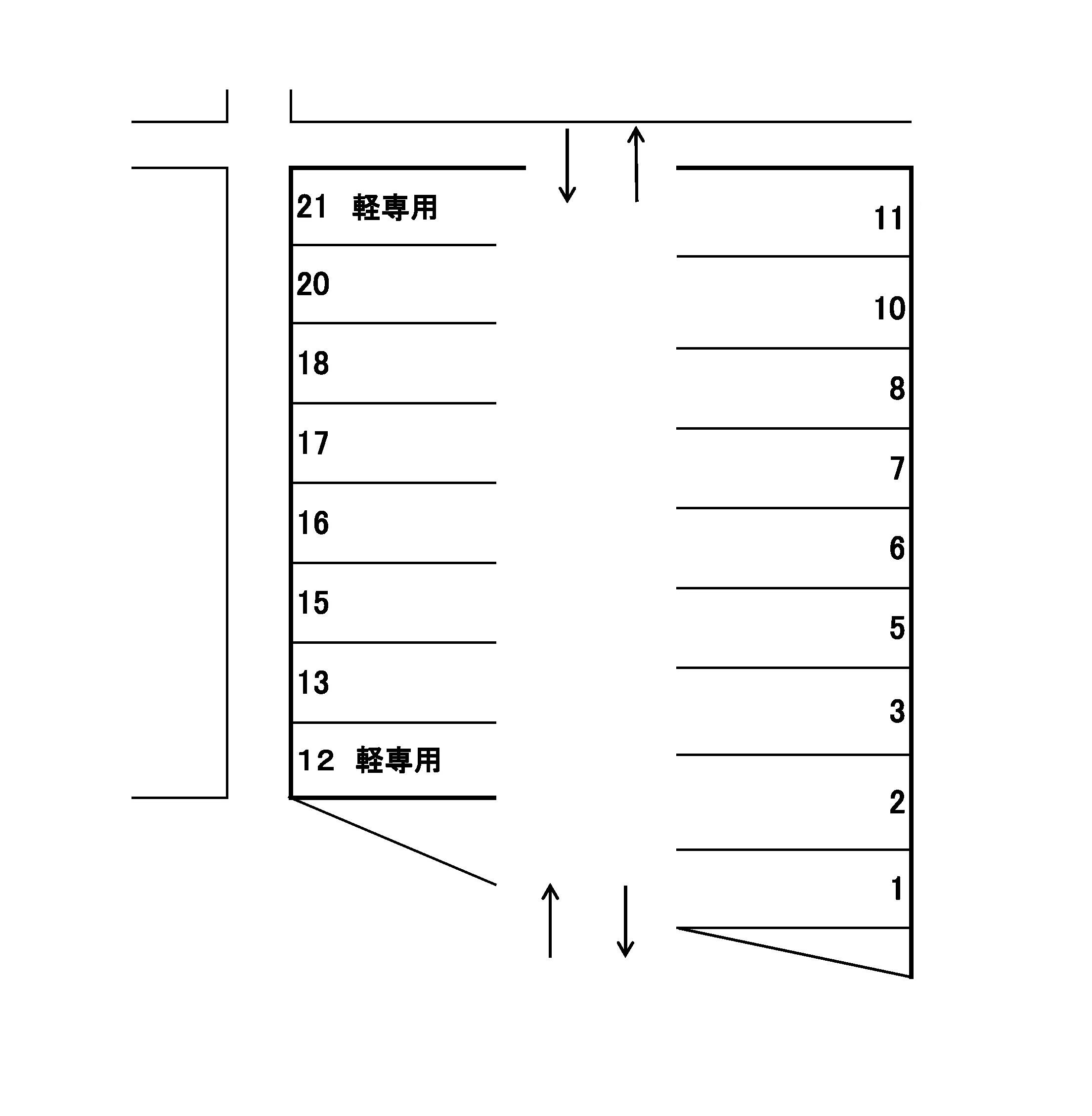 J-110の駐車配置図