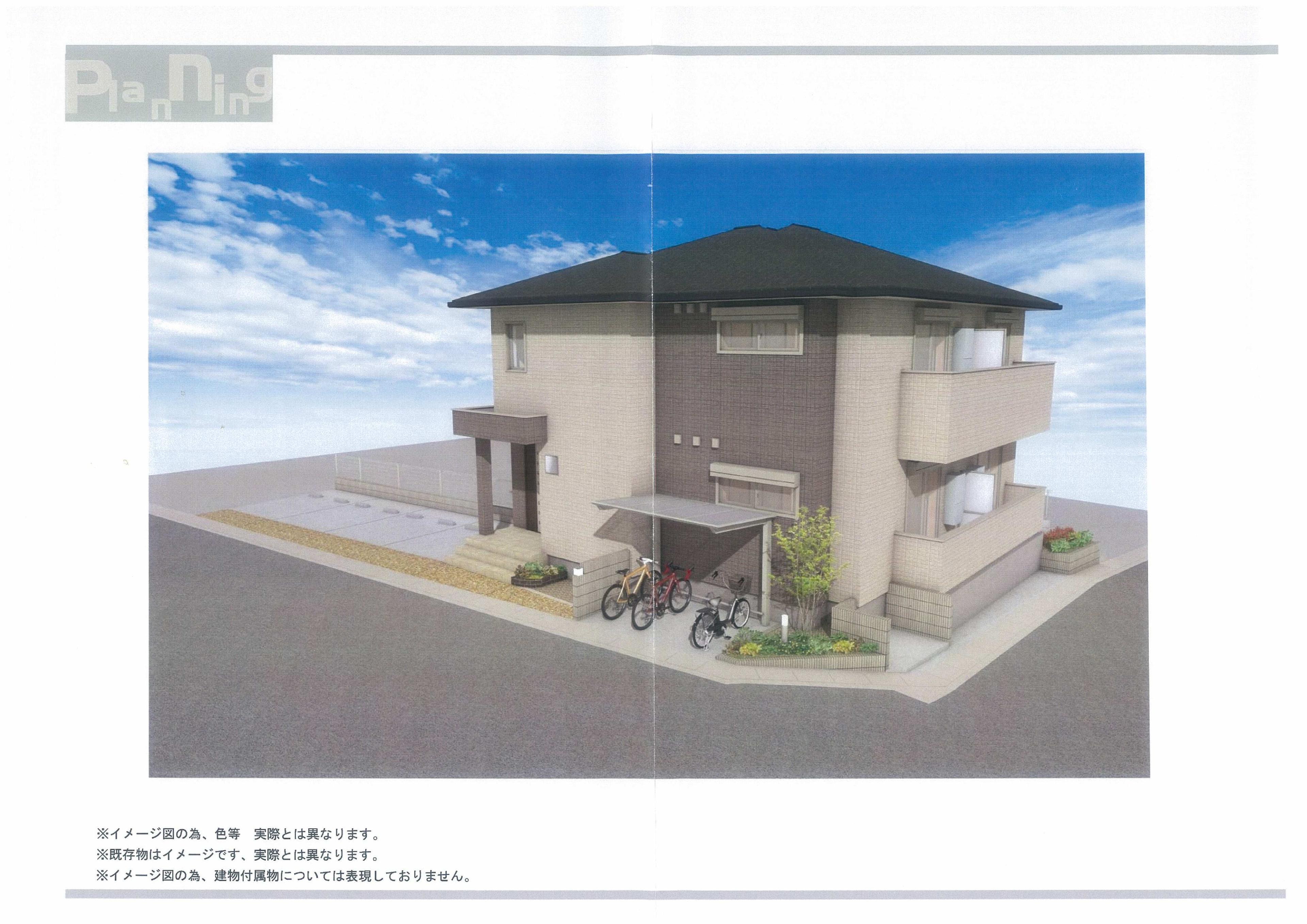 ユアメゾン角社の外観・駐車場イメージ1枚目