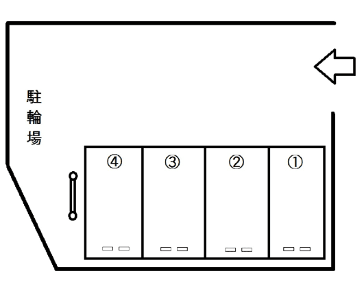 尾﨑ビルPの駐車配置図