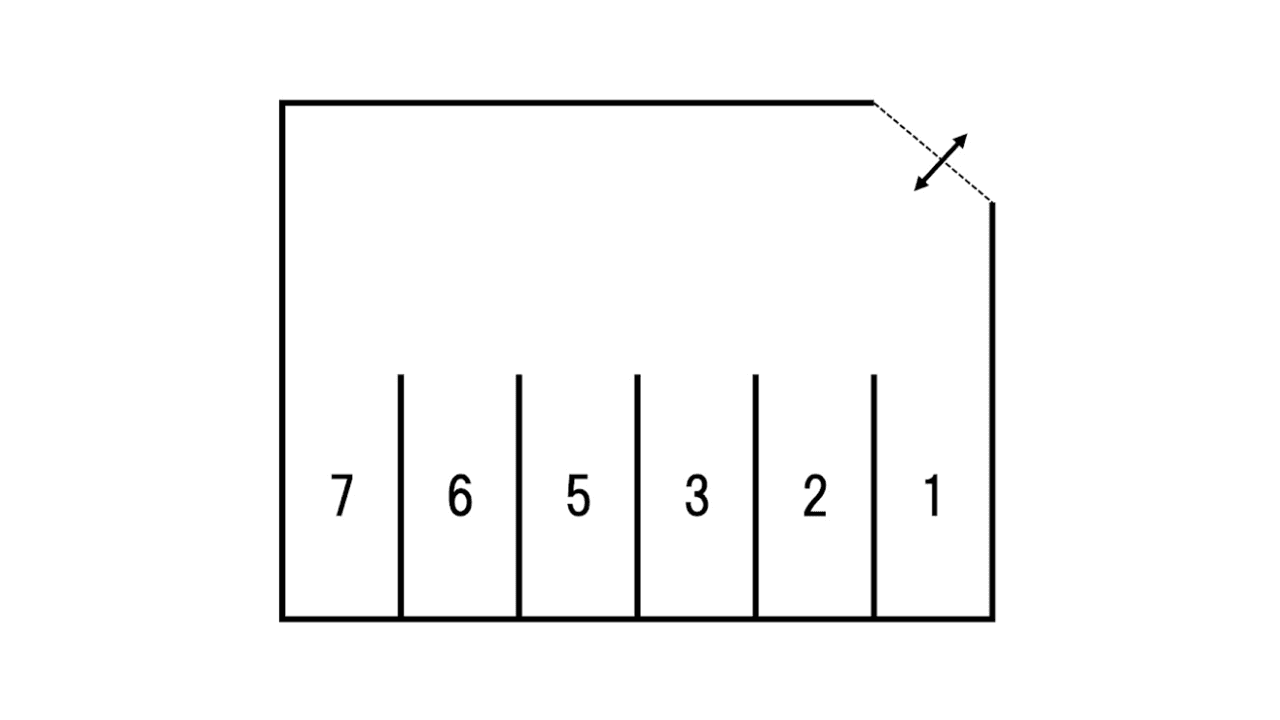 中平第2パーキングの駐車配置図