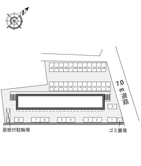 インサイド 津(32612)の駐車配置図