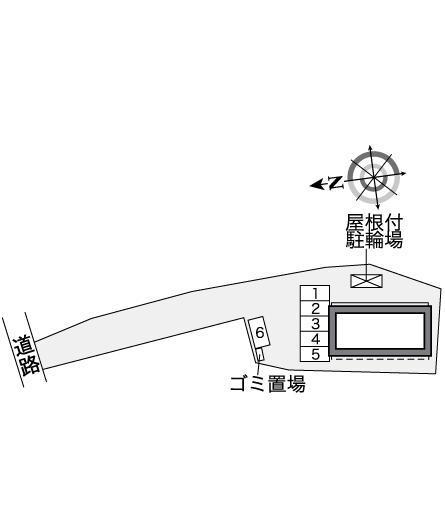 アトリオ師岡(35075)の駐車配置図