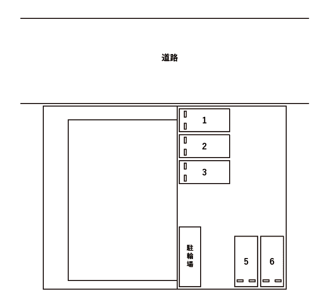 アンプルールフィギュール 駐車場の駐車配置図