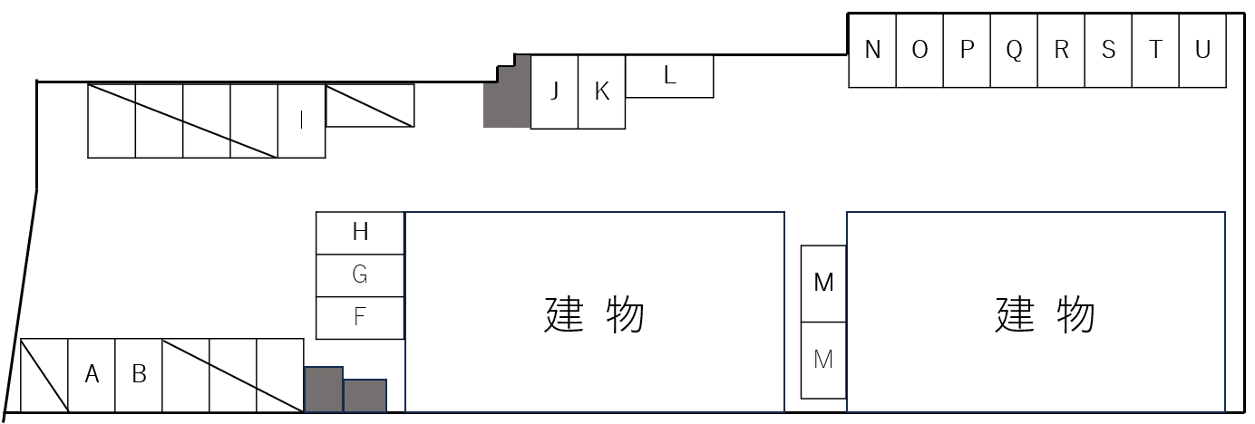 FKアルタ本城駐車場の駐車配置図
