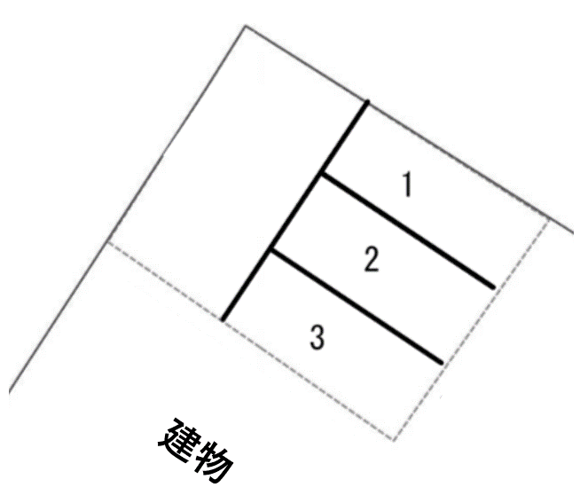 古町2丁目駐車場Bの駐車配置図