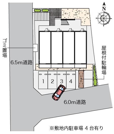 ミランダマチュレ池谷(56388)の駐車配置図
