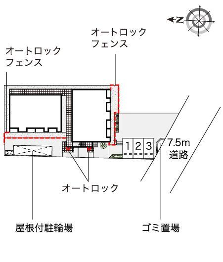 ブランドール(54585)の駐車配置図
