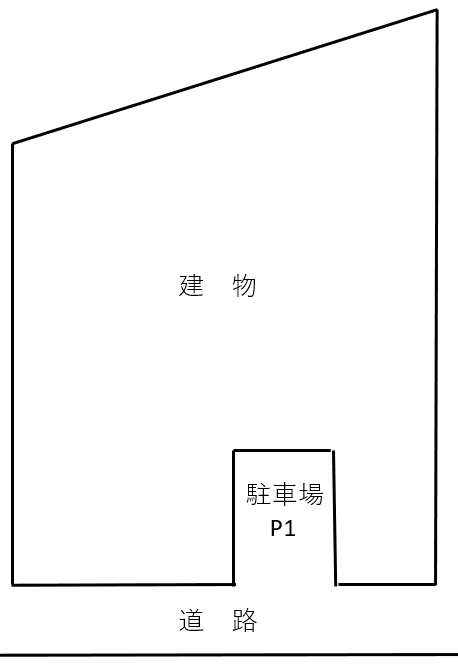ガリシア南長崎の駐車配置図