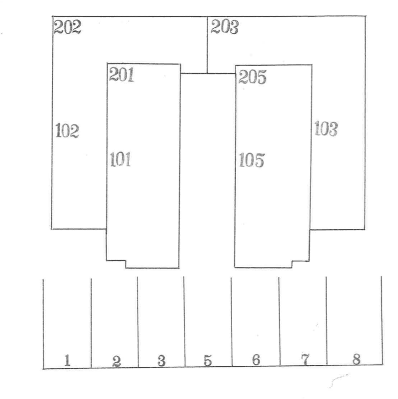 サニーホームズの駐車配置図