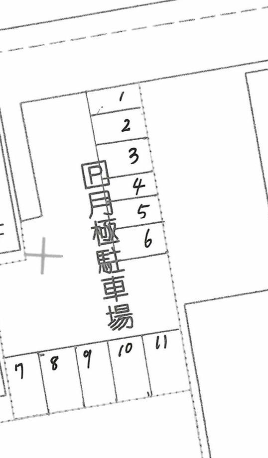久本駐車場の駐車配置図