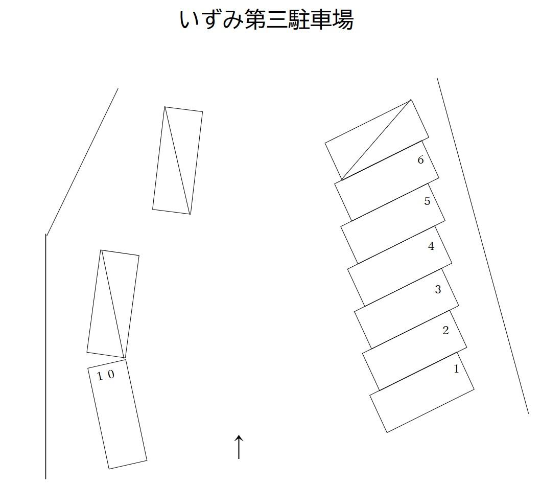 いずみ第3駐車場の駐車配置図