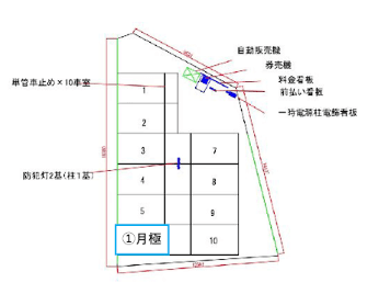 沼津駅前第2の駐車配置図