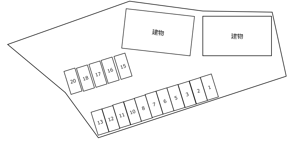 シャティーニ Aの駐車配置図