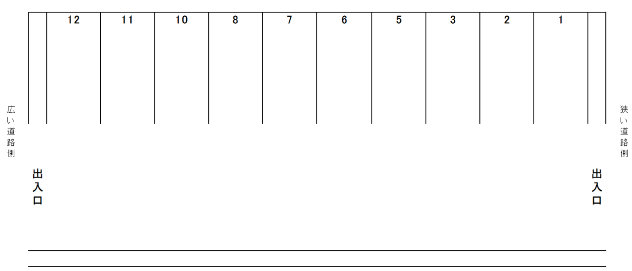 000153の駐車配置図