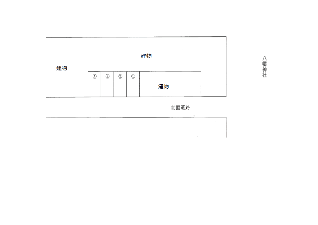 渡辺駐車場の駐車配置図