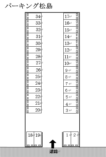 パーキング松島の駐車配置図