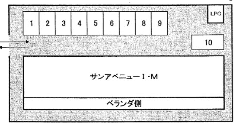 サンアベニューI.Mの駐車配置図