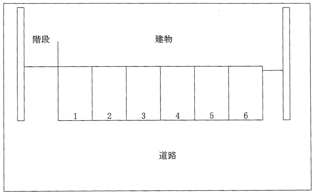 西本町4丁目公園前パーキングの駐車配置図