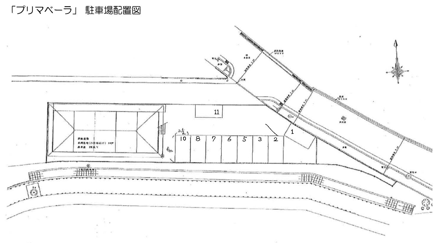 プリマベーラの駐車配置図