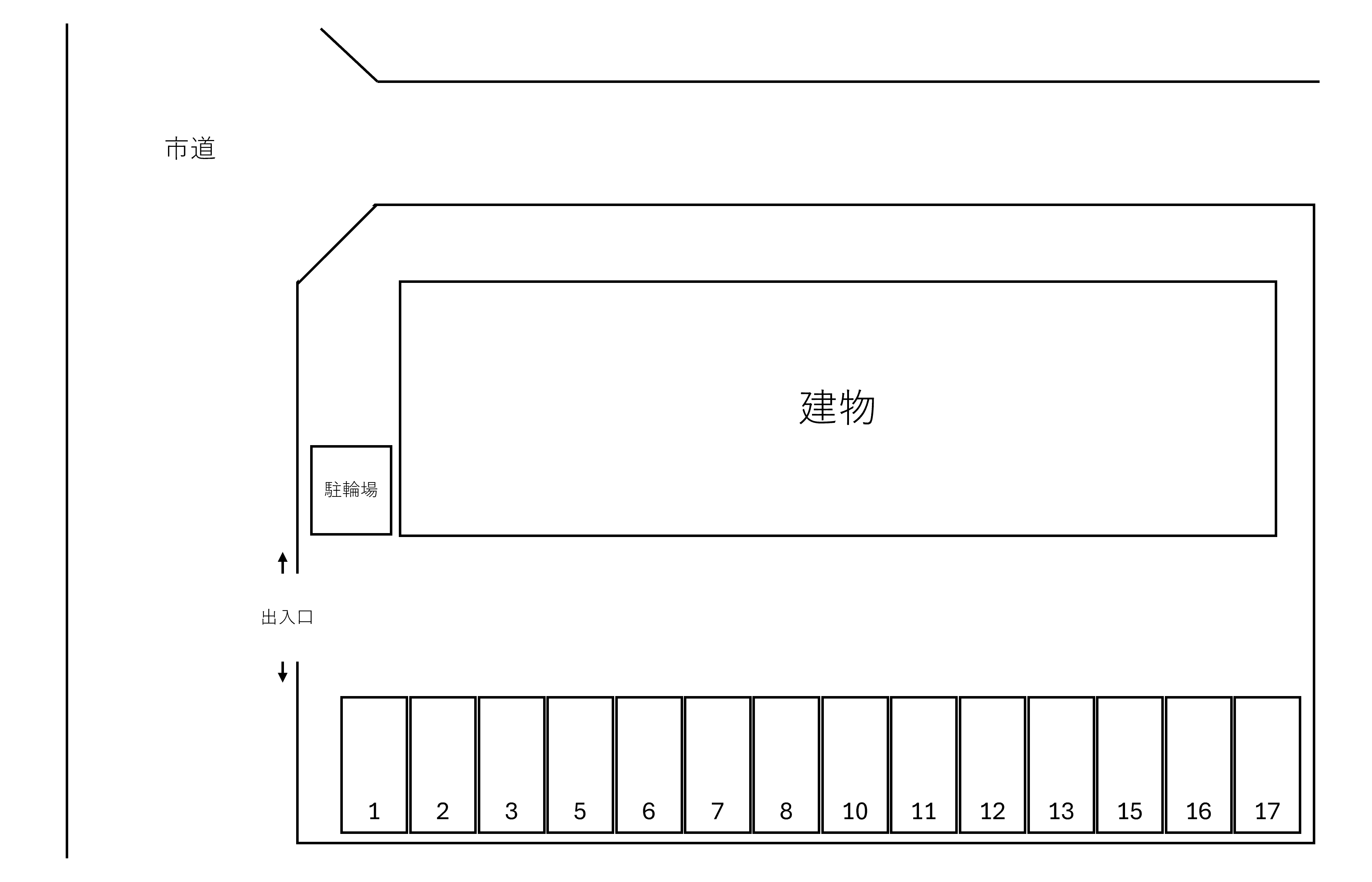 AZUR Ⅰの駐車配置図