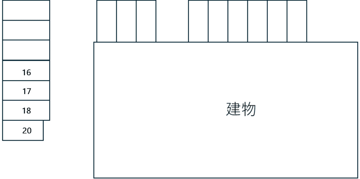 メゾン.ローズ別駐車場の駐車配置図