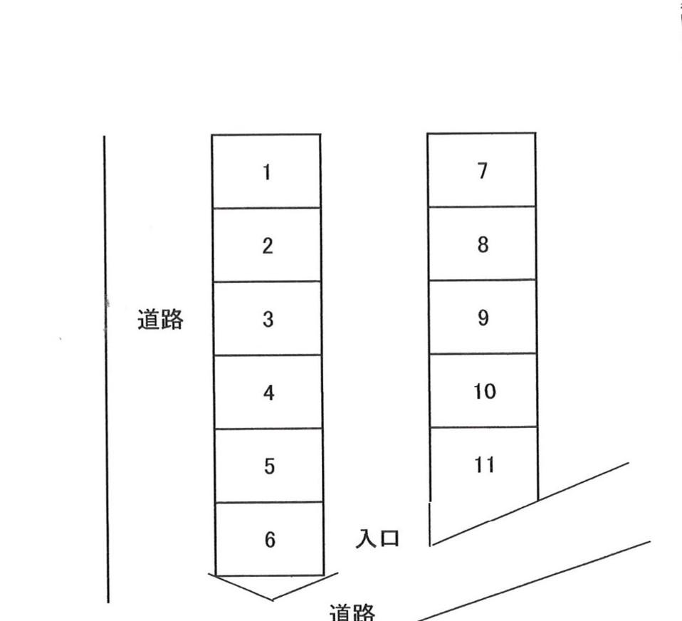 883駐車場の駐車配置図