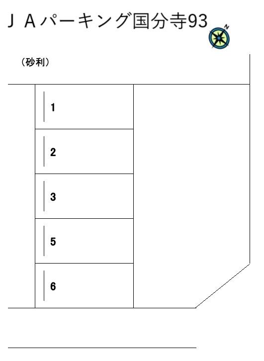 JAパーキング国分寺93の駐車配置図