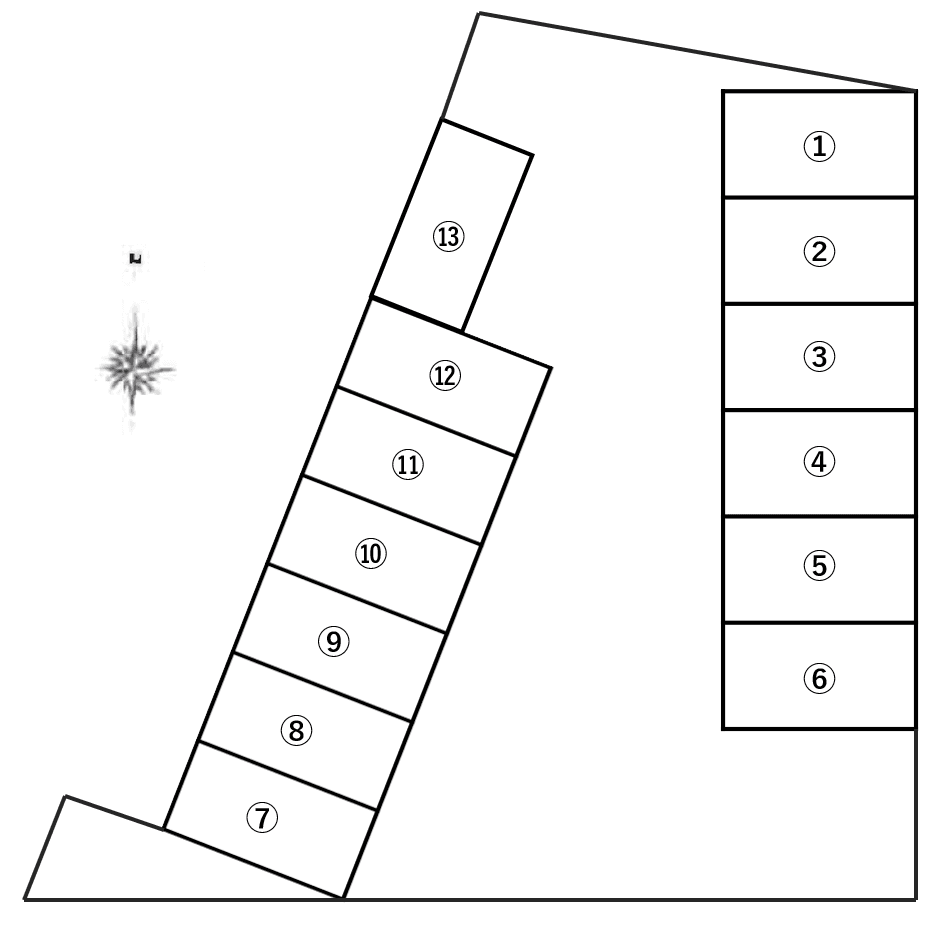 南青山町ちだ駐車場の駐車配置図