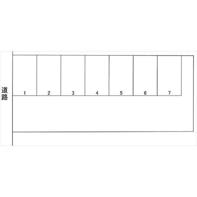 前川月極駐車場の駐車配置図