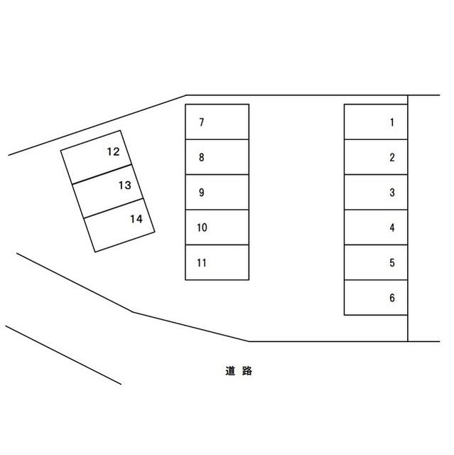 MJ駐車場の駐車配置図