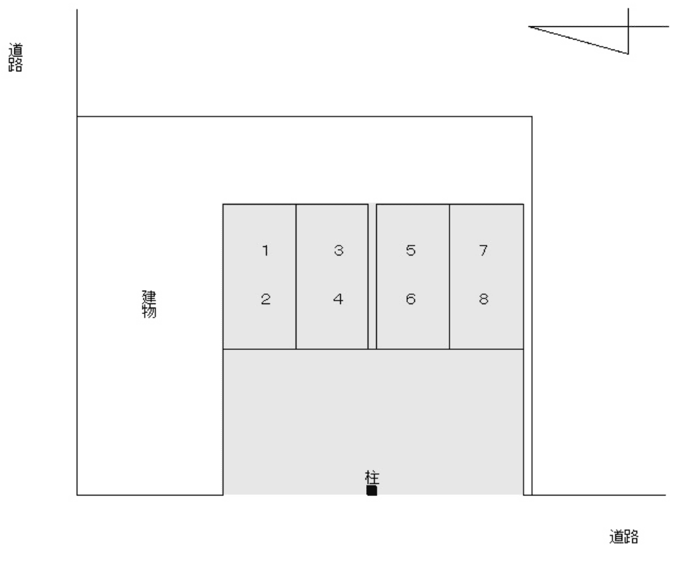 FK谷GOモータープールの駐車配置図