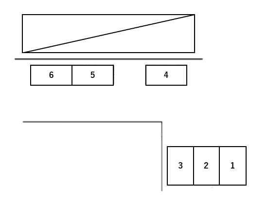 エンゼル杉田の駐車配置図