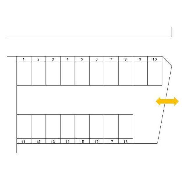 大原E駐車場の駐車配置図