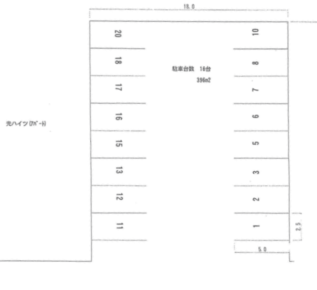 1177駐車場の駐車配置図