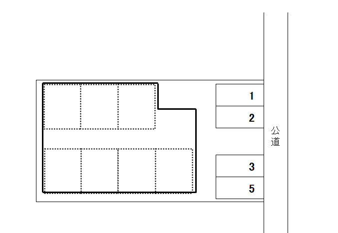 ガーデンコート AZUMADAの駐車配置図