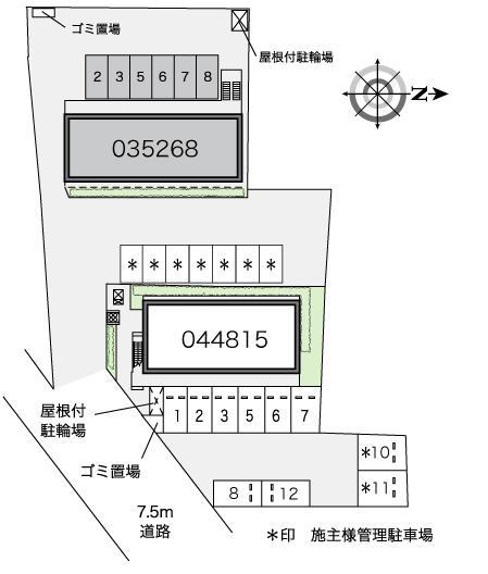 新家(35268)の駐車配置図