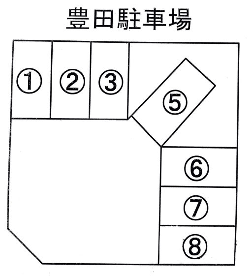 豊田駐車場の駐車配置図