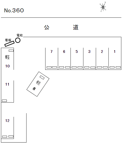 J-360の駐車配置図