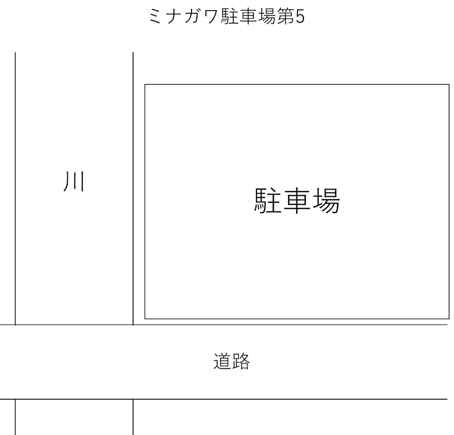 ミナガワ駐車場第5の駐車配置図