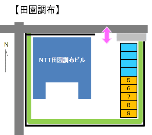 田園調布駐車場の駐車配置図