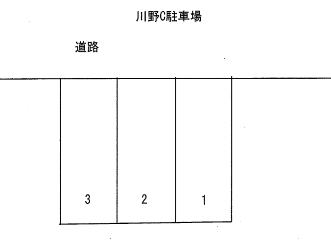 川野C駐車場の駐車配置図