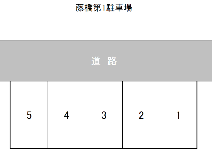 藤橋第1駐車場の駐車配置図