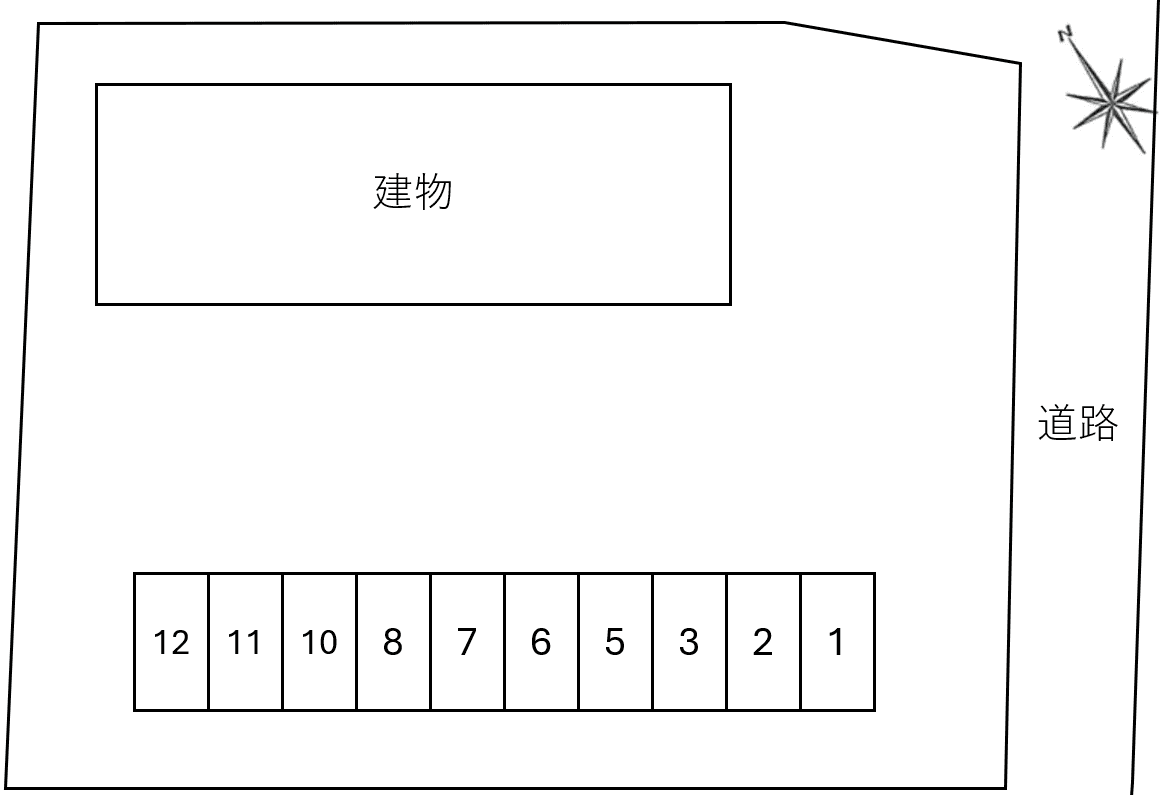 Confort Aの駐車配置図