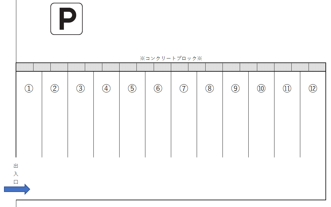 まるたか・パーキングの駐車配置図