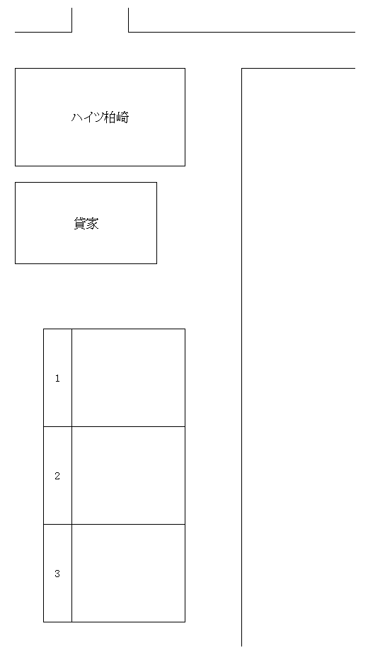 柏崎駐車場の駐車配置図