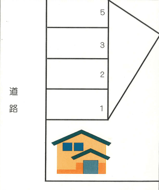 高塩パーキングの駐車配置図